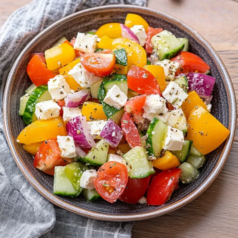 Griechischer Bauernsalat (einfaches Salat Rezept)