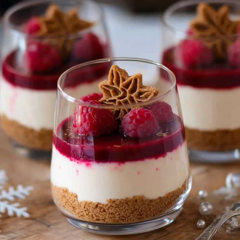 Spekulatius Dessert mit Himbeeren – Nachtisch zu Weihnachten