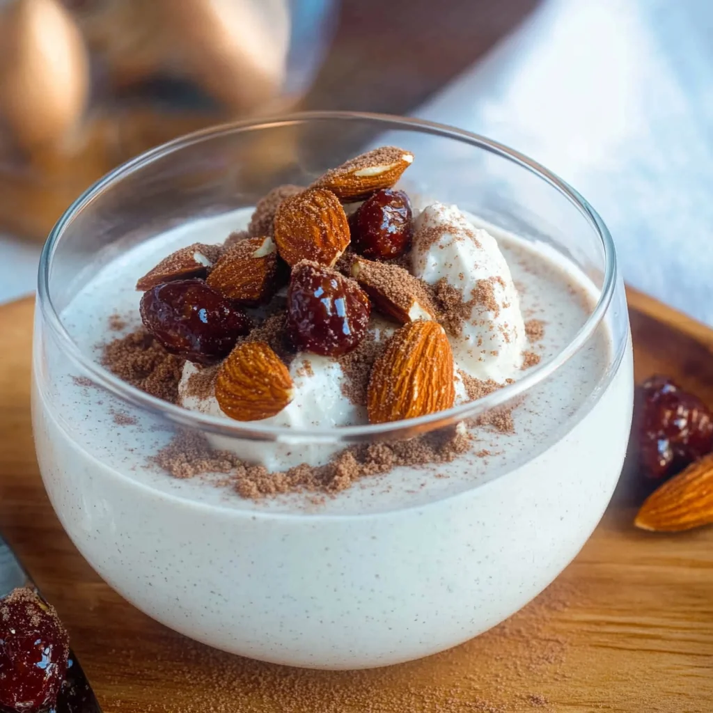 Spekulatius Dessert mit Zimt & Gebrannten Mandeln
