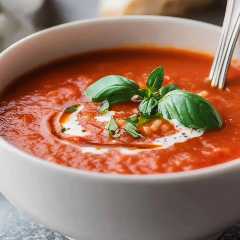 Tomatensuppe mit Reis & passierten Tomaten